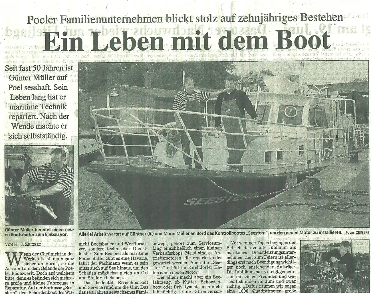 Ein Leben auf dem Boot - HJ Zeigert
